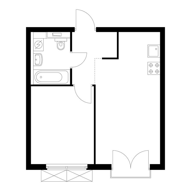 1-BD Apartment Sale, 37 sq. m. at Holland Park, Volokolamskoye Highway, 71/13к1, Moscow, Russia #1 1-BD Apartment Sale, 37 sq. m. at Holland Park, Volokolamskoye Highway, 71/13к1, Moscow, Russia #1