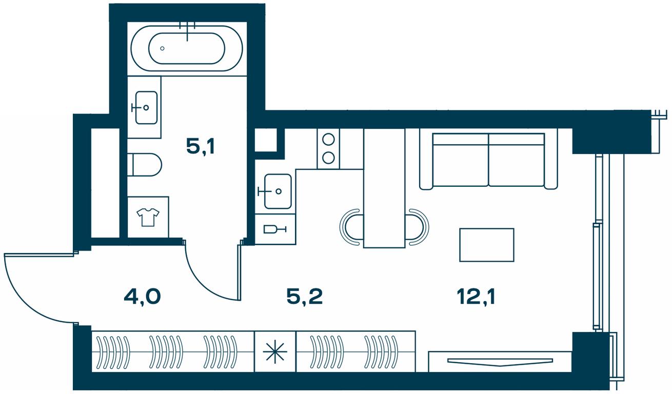 Apartment Sale, 26.8 sq. m. at Soul, Chasovaya Street, 28, Moscow, Russia #2 Apartment Sale, 26.8 sq. m. at Soul, Chasovaya Street, 28, Moscow, Russia #2