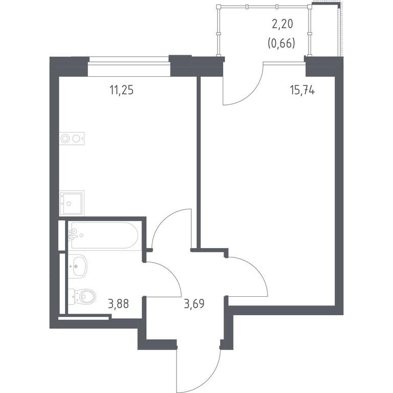 Apartment Sale, 35.22 sq. m. at Pribrezhnyi Park, Pribrezhniy Park Residential Complex, Village of Yam, Domodedovo City District, Moscow Region, Russia #1 Apartment Sale, 35.22 sq. m. at Pribrezhnyi Park, Pribrezhniy Park Residential Complex, Village of Yam, Domodedovo City District, Moscow Region, Russia #1