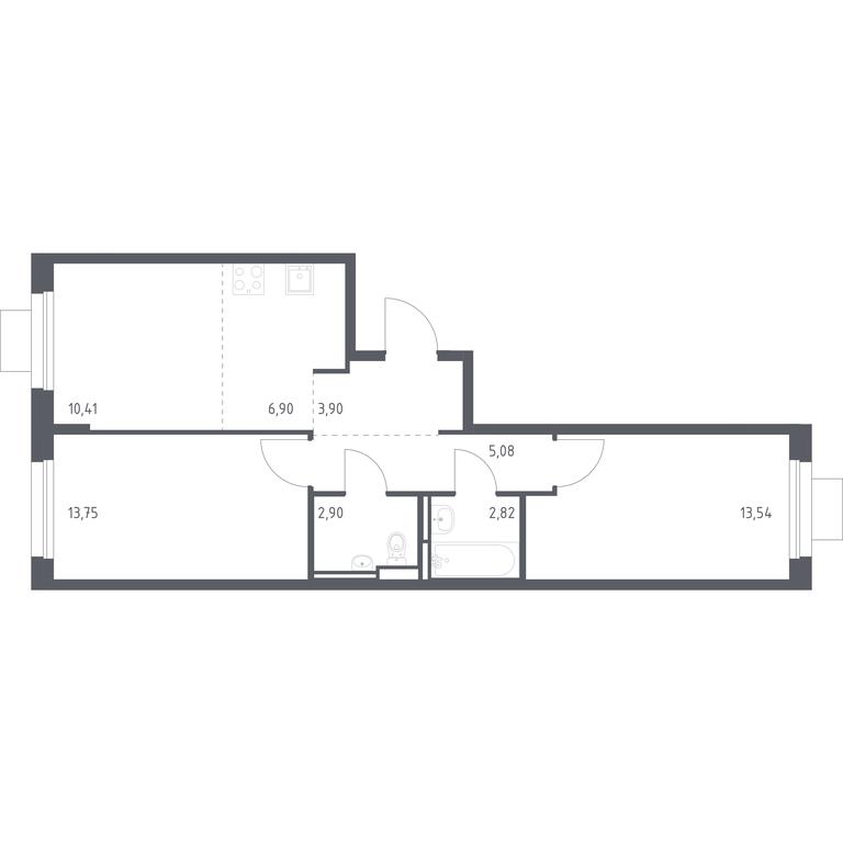 1-BD Apartment Sale, 59.3平方米 at Pribrezhnyi Park, Pribrezhniy Park Residential Complex, Village of Yam, Domodedovo City District, Moscow Region, Russia #1 1-BD Apartment Sale, 59.3平方米 at Pribrezhnyi Park, Pribrezhniy Park Residential Complex, Village of Yam, Domodedovo City District, Moscow Region, Russia #1