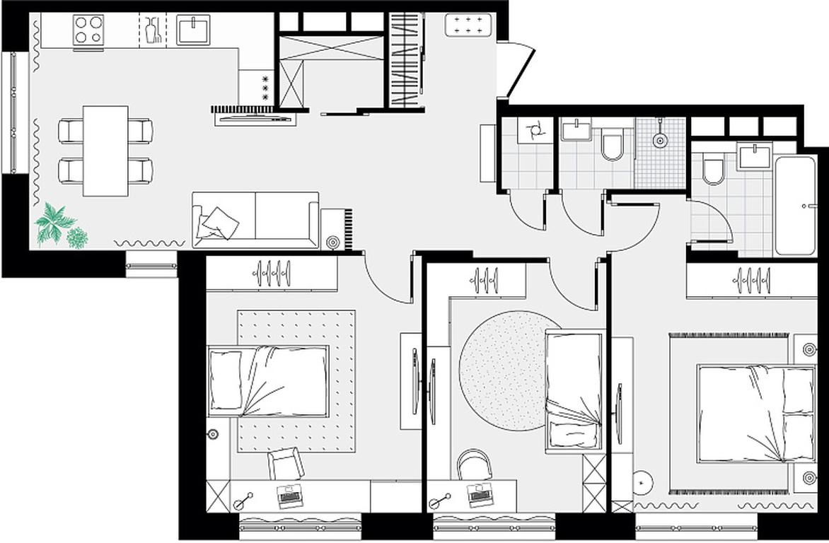 3-BD Apartment Sale, 83.46 sq. m. at Novograd Pavlino, Kosinskoye shosse, 2, Novoye Pavlino Microdistrict, Balashikha, Moscow Region, Russia #2 3-BD Apartment Sale, 83.46 sq. m. at Novograd Pavlino, Kosinskoye shosse, 2, Novoye Pavlino Microdistrict, Balashikha, Moscow Region, Russia #2