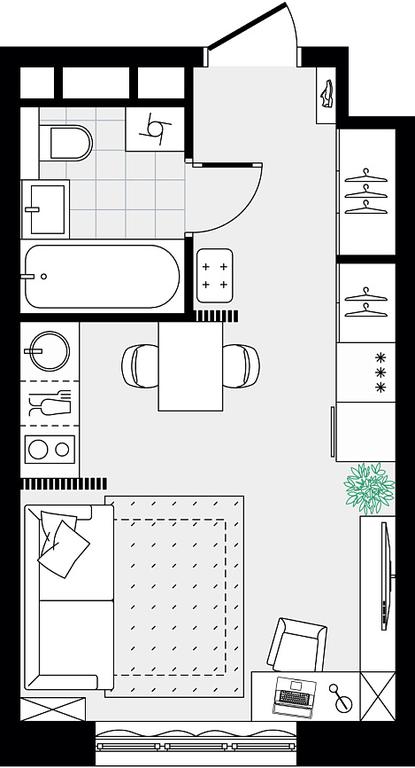 Apartment Sale, 23.68 sq. m. at Novograd Pavlino, Kosinskoye shosse, 2, Novoye Pavlino Microdistrict, Balashikha, Moscow Region, Russia #2