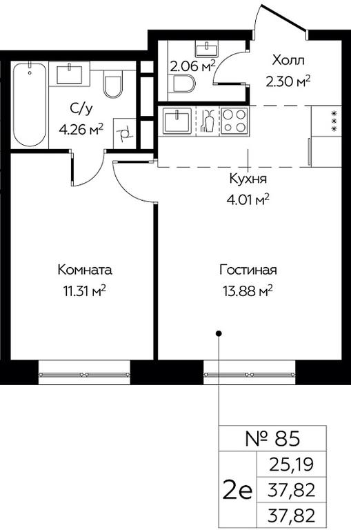 1-BD Apartment Sale, 37.82 sq. m. at Tsvetochnye Polyany City, kvartal № 165, Filimonkovskoye Municipal Formation, Moscow, Russia #1 1-BD Apartment Sale, 37.82 sq. m. at Tsvetochnye Polyany City, kvartal № 165, Filimonkovskoye Municipal Formation, Moscow, Russia #1