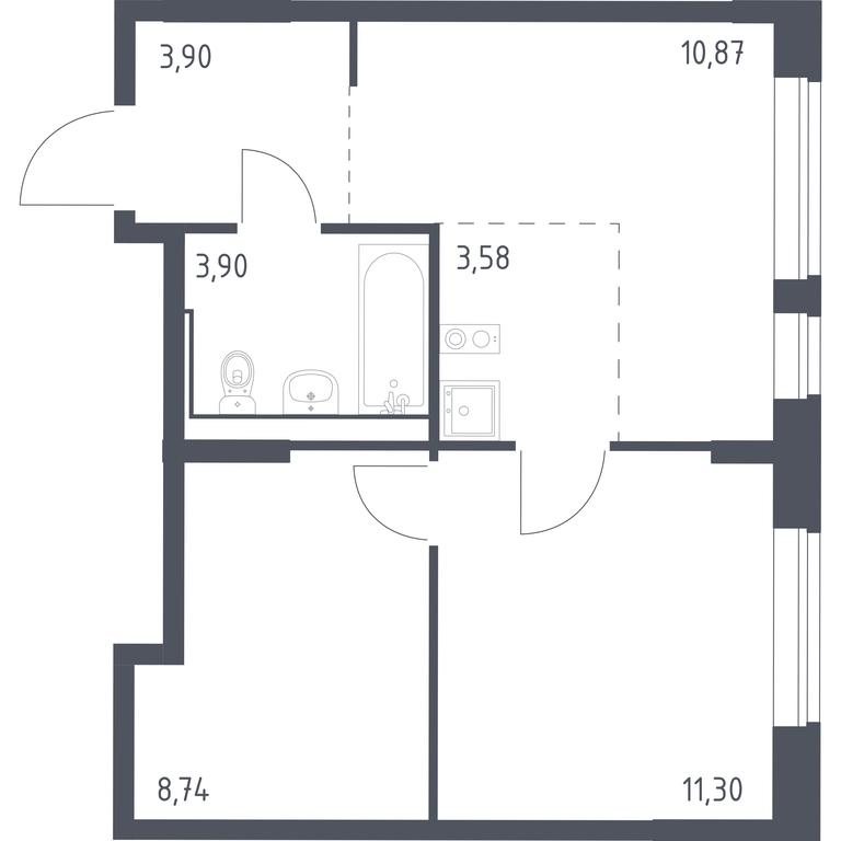 Apartment Sale, 42.29 sq. m. at Molzhaninovo, Leningradskoye Highway, 229, Moscow, Russia #1 Apartment Sale, 42.29 sq. m. at Molzhaninovo, Leningradskoye Highway, 229, Moscow, Russia #1