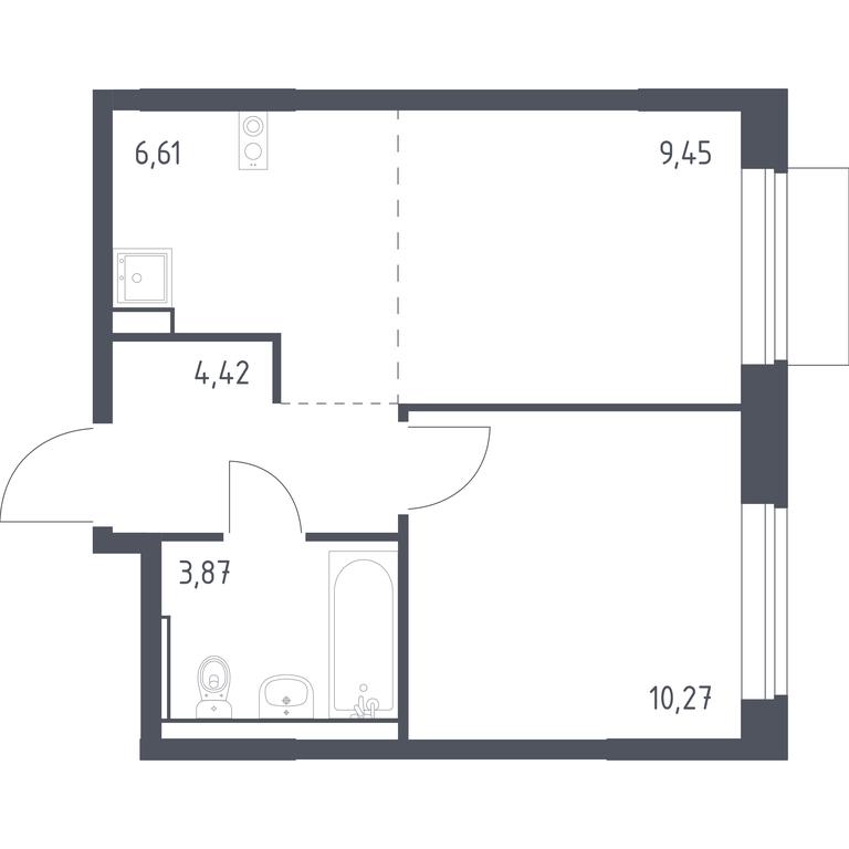 Apartment Sale, 34.62 sq. m. at Molzhaninovo, Leningradskoye Highway, 229, Moscow, Russia #1