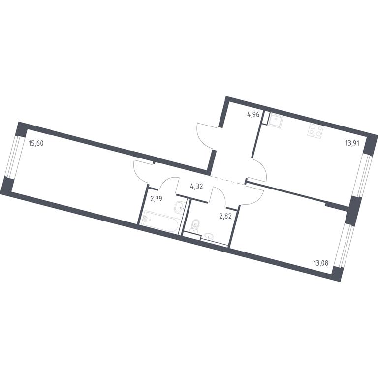 1-BD Apartment Sale, 57.48 sq. m. at Molzhaninovo, Leningradskoye Highway, 229, Moscow, Russia #1 1-BD Apartment Sale, 57.48 sq. m. at Molzhaninovo, Leningradskoye Highway, 229, Moscow, Russia #1