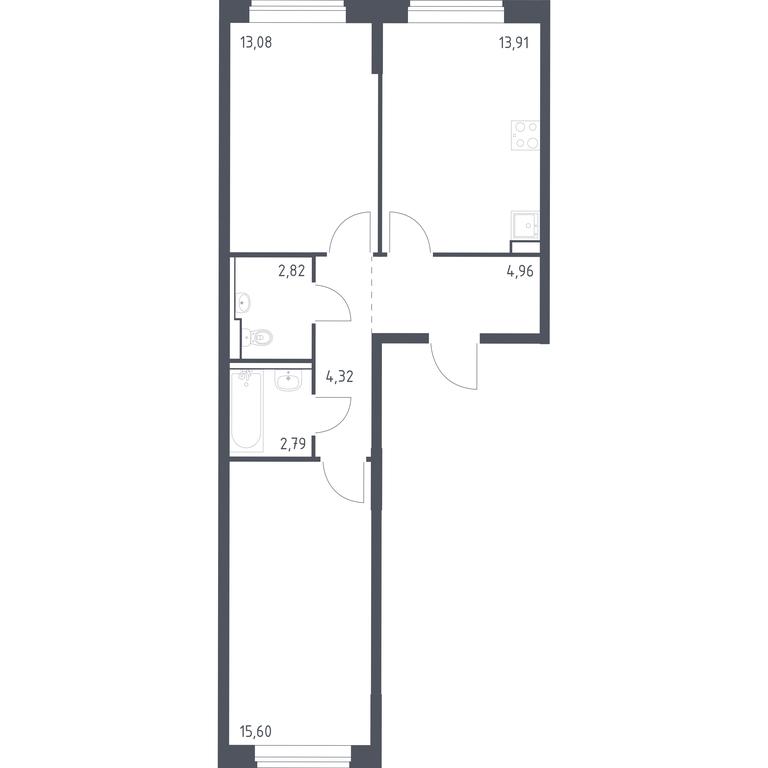 1-BD Apartment Sale, 57.48 sq. m. at Molzhaninovo, Leningradskoye Highway, 229, Moscow, Russia #1 1-BD Apartment Sale, 57.48 sq. m. at Molzhaninovo, Leningradskoye Highway, 229, Moscow, Russia #1