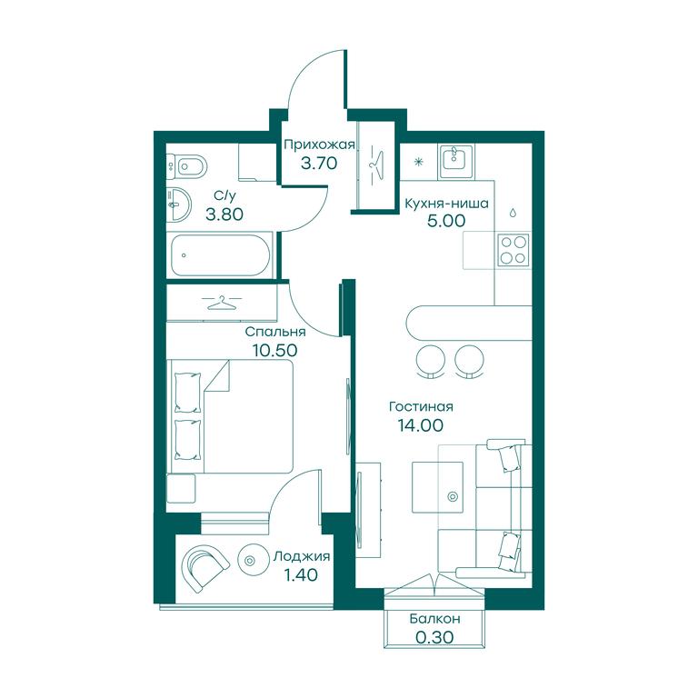 Apartment Sale, 37.2 sq. m. at Ravnovesie, zhiloy kompleks Ravnovesiye, selo Perkhushkovo, Odintsovskiy City District, Moscow Region, Russia #1 Apartment Sale, 37.2 sq. m. at Ravnovesie, zhiloy kompleks Ravnovesiye, selo Perkhushkovo, Odintsovskiy City District, Moscow Region, Russia #1