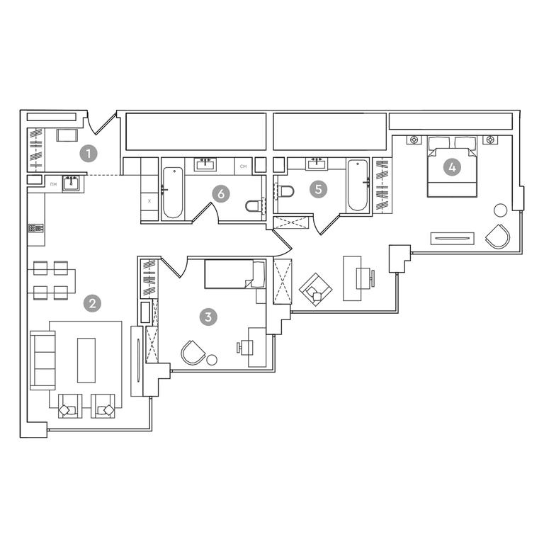 Продажа 2-комн. квартиры, 102,9 м² в ЖК «РЭД7 (RED7)», проспект Академика Сахарова, 11, Москва, Россия #1 Продажа 2-комн. квартиры, 102,9 м² в ЖК «РЭД7 (RED7)», проспект Академика Сахарова, 11, Москва, Россия #1
