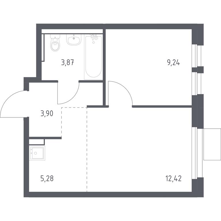 Apartment Sale, 34.71 sq. m. at Kvartal Ivakino, kvartal Ivakino, mikrorayon Klyazma-Starbeyevo, Khimki, Moscow Region, Russia #1 Apartment Sale, 34.71 sq. m. at Kvartal Ivakino, kvartal Ivakino, mikrorayon Klyazma-Starbeyevo, Khimki, Moscow Region, Russia #1