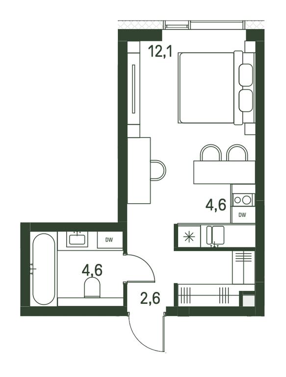 Apartment Sale, 26.7 sq. m. at Moments, Volokolamskoye Highway, 28, Moscow, Russia #1 Apartment Sale, 26.7 sq. m. at Moments, Volokolamskoye Highway, 28, Moscow, Russia #1