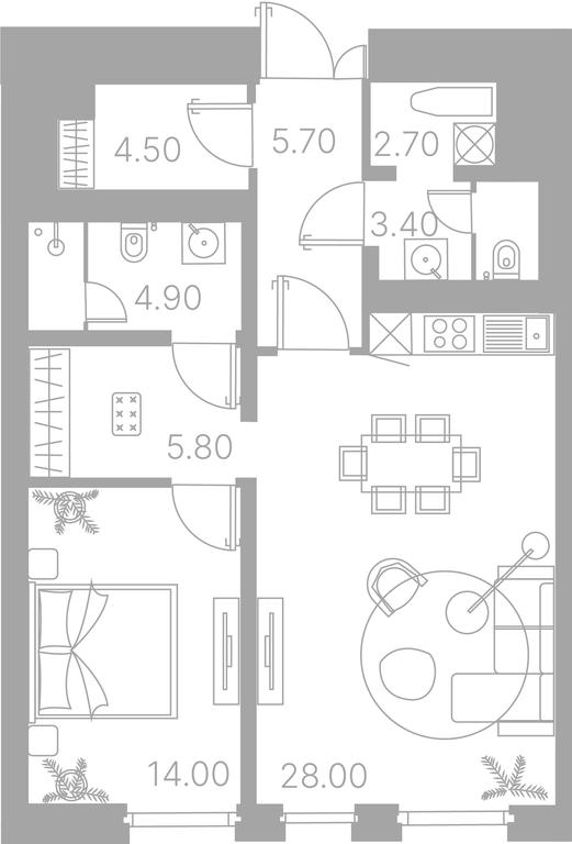 2-BD Apartment Sale, 141平方米 at Duo House, Sofiyskaya Embankment, 34с3, Moscow, Russia #1 2-BD Apartment Sale, 141平方米 at Duo House, Sofiyskaya Embankment, 34с3, Moscow, Russia #1