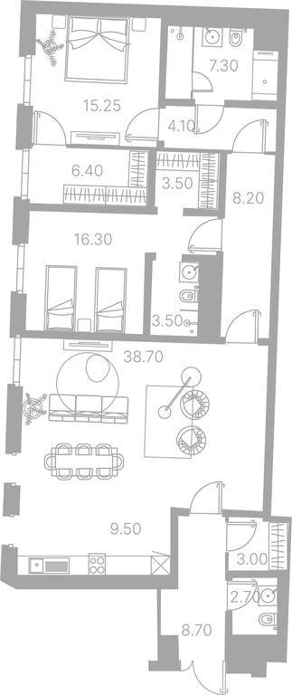 3-BD Apartment Sale, 199.9 sq. m. at Duo House, Sofiyskaya Embankment, 34с3, Moscow, Russia #1 3-BD Apartment Sale, 199.9 sq. m. at Duo House, Sofiyskaya Embankment, 34с3, Moscow, Russia #1