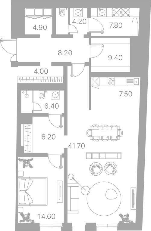 1-BD Apartment Sale, 72.7 sq. m. at Duo House, Sofiyskaya Embankment, 34с3, Moscow, Russia #1 1-BD Apartment Sale, 72.7 sq. m. at Duo House, Sofiyskaya Embankment, 34с3, Moscow, Russia #1