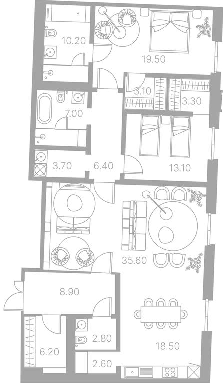 2-BD Apartment Sale, 146.7平方米 at Duo House, Sofiyskaya Embankment, 34с3, Moscow, Russia #1 2-BD Apartment Sale, 146.7平方米 at Duo House, Sofiyskaya Embankment, 34с3, Moscow, Russia #1