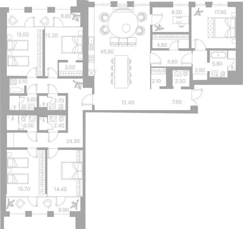 Продажа 3-комн. квартиры, 216,8 м² в ЖК «Клубный дом Дуо (Duo)», Софийская набережная, 34с3, Москва, Россия #1 Продажа 3-комн. квартиры, 216,8 м² в ЖК «Клубный дом Дуо (Duo)», Софийская набережная, 34с3, Москва, Россия #1