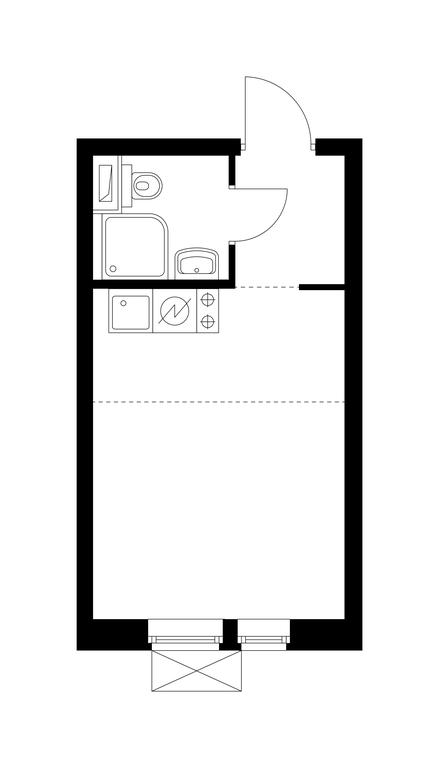 Apartment Sale, 19.7 sq. m. at Vtoroy Nagatinskiy, 2nd Nagatinsky Drive, 2к1, Moscow, Russia #1 Apartment Sale, 19.7 sq. m. at Vtoroy Nagatinskiy, 2nd Nagatinsky Drive, 2к1, Moscow, Russia #1