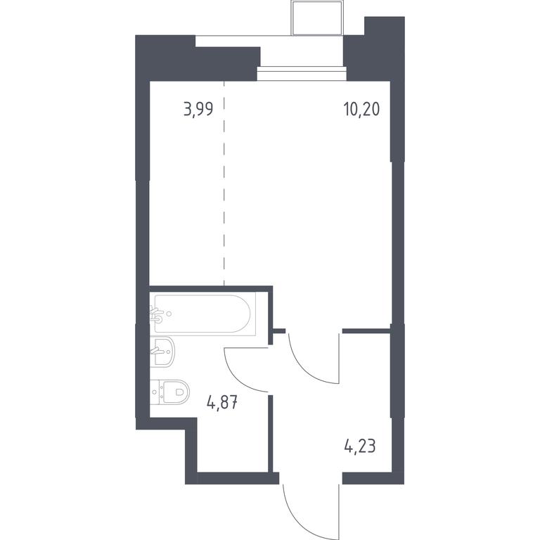 Apartment Sale, 23.3 sq. m. at Troparevo Park, Kiyevskoye shosse, 21-y kilometr, 3с4, Mosrentgen Settlement, Moscow, Russia #1 Apartment Sale, 23.3 sq. m. at Troparevo Park, Kiyevskoye shosse, 21-y kilometr, 3с4, Mosrentgen Settlement, Moscow, Russia #1