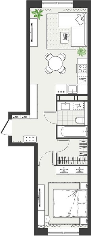 1-BD Apartment Sale, 40.9 sq. m. at Eko Bunino, prospekt Kuprina, 34к1, Sosenskoye Settlement, Moscow, Russia #1 1-BD Apartment Sale, 40.9 sq. m. at Eko Bunino, prospekt Kuprina, 34к1, Sosenskoye Settlement, Moscow, Russia #1