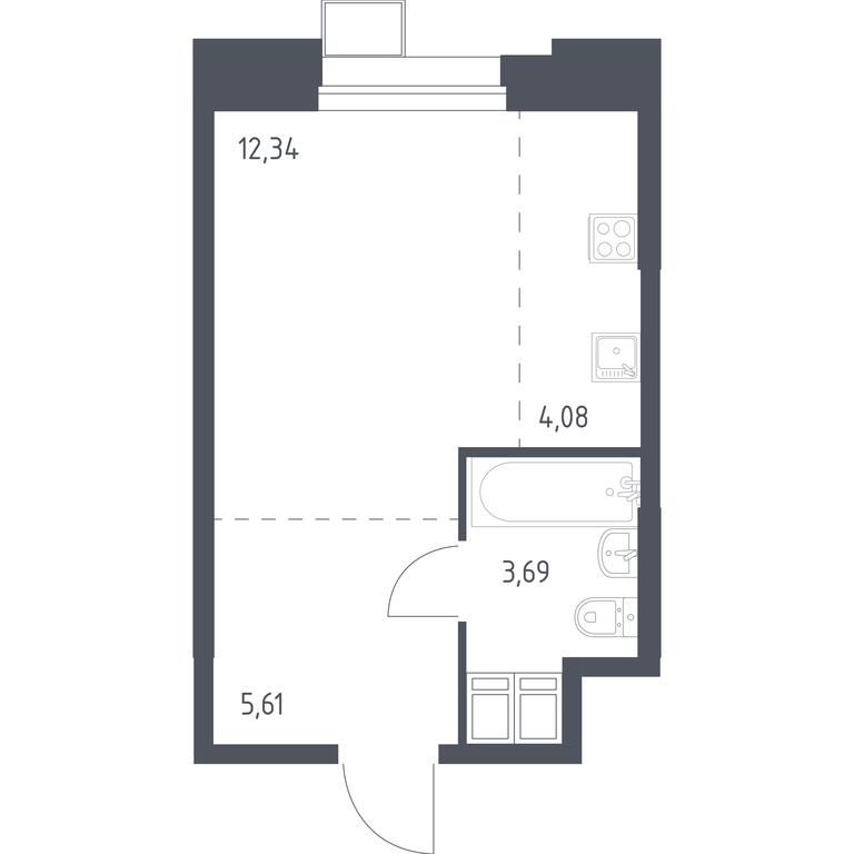 Apartment Sale, 25.86 sq. m. at Troparevo Park, Kiyevskoye shosse, 21-y kilometr, 3с4, Mosrentgen Settlement, Moscow, Russia #1 Apartment Sale, 25.86 sq. m. at Troparevo Park, Kiyevskoye shosse, 21-y kilometr, 3с4, Mosrentgen Settlement, Moscow, Russia #1