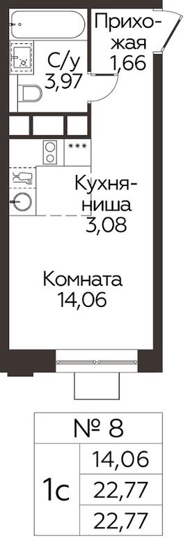Apartment Sale, 22.77平方米 at Kashtanovaya Roshcha, Solnechnaya ulitsa, posyolok Lesnaya Polyana, derevnya Izmalkovo, Odintsovskiy City District, Moscow Region, Russia #1 Apartment Sale, 22.77平方米 at Kashtanovaya Roshcha, Solnechnaya ulitsa, posyolok Lesnaya Polyana, derevnya Izmalkovo, Odintsovskiy City District, Moscow Region, Russia #1