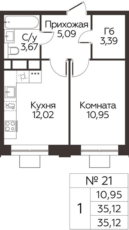 Apartment Sale, 35.12 sq. m. at Kashtanovaya Roshcha, Solnechnaya ulitsa, posyolok Lesnaya Polyana, derevnya Izmalkovo, Odintsovskiy City District, Moscow Region, Russia #1 Apartment Sale, 35.12 sq. m. at Kashtanovaya Roshcha, Solnechnaya ulitsa, posyolok Lesnaya Polyana, derevnya Izmalkovo, Odintsovskiy City District, Moscow Region, Russia #1