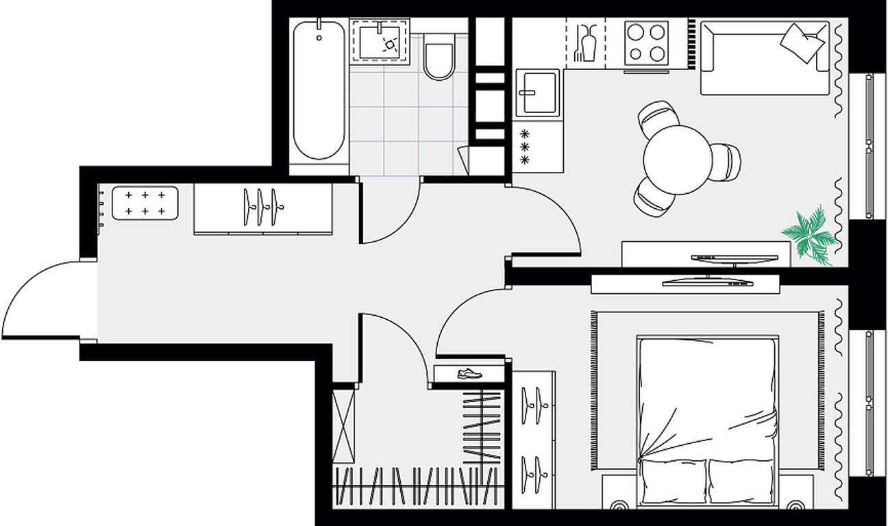 Apartment Sale, 38.2 sq. m. at Tsvetochnye Poliany, kvartal № 23, Filimonkovskoye Municipal Formation, Moscow, Russia #1 Apartment Sale, 38.2 sq. m. at Tsvetochnye Poliany, kvartal № 23, Filimonkovskoye Municipal Formation, Moscow, Russia #1
