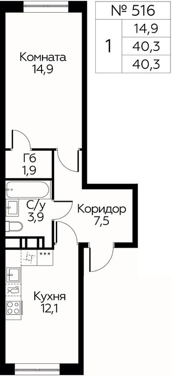 Apartment Sale, 40.3 sq. m. at Tsvetochnye Poliany, kvartal № 23, Filimonkovskoye Municipal Formation, Moscow, Russia #1 Apartment Sale, 40.3 sq. m. at Tsvetochnye Poliany, kvartal № 23, Filimonkovskoye Municipal Formation, Moscow, Russia #1