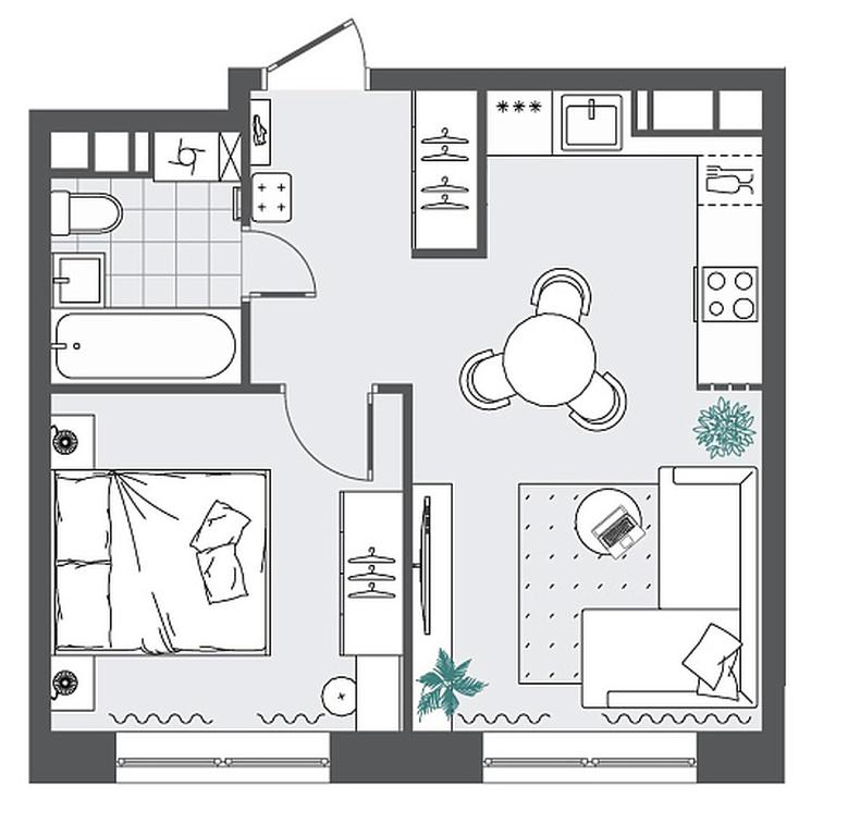 Продажа 1-комн. квартиры, 36,08 м² в ЖК «Цветочные Поляны Сити», квартал № 165, поселение Филимонковское, Москва, Россия #1 Продажа 1-комн. квартиры, 36,08 м² в ЖК «Цветочные Поляны Сити», квартал № 165, поселение Филимонковское, Москва, Россия #1