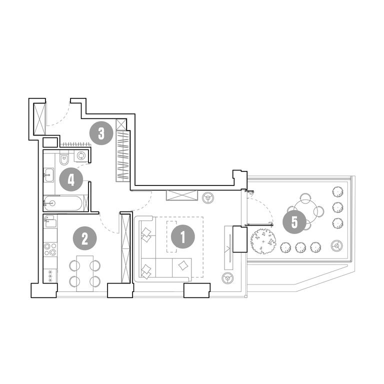 1-BD Apartment Sale, 58.3 sq. m. at Mirapolis, Mira Avenue, 222Ас9, Moscow, Russia #2 1-BD Apartment Sale, 58.3 sq. m. at Mirapolis, Mira Avenue, 222Ас9, Moscow, Russia #2