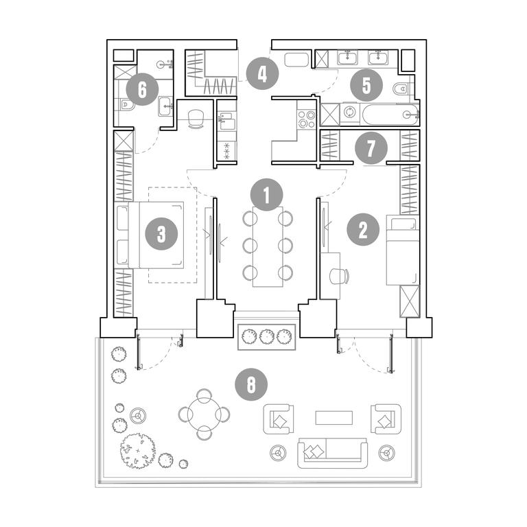 2-BD Apartment Sale, 109.4 sq. m. at Mirapolis, Mira Avenue, 222Ас9, Moscow, Russia #1 2-BD Apartment Sale, 109.4 sq. m. at Mirapolis, Mira Avenue, 222Ас9, Moscow, Russia #1
