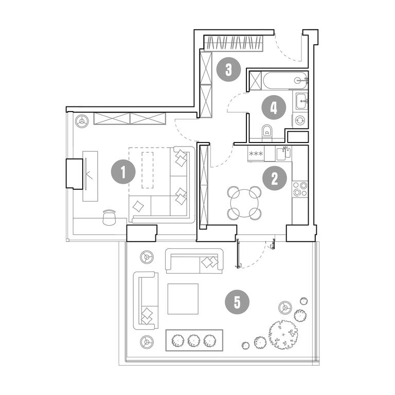 1-BD Apartment Sale, 74.2平方米 at Mirapolis, Mira Avenue, 222Ас9, Moscow, Russia #2