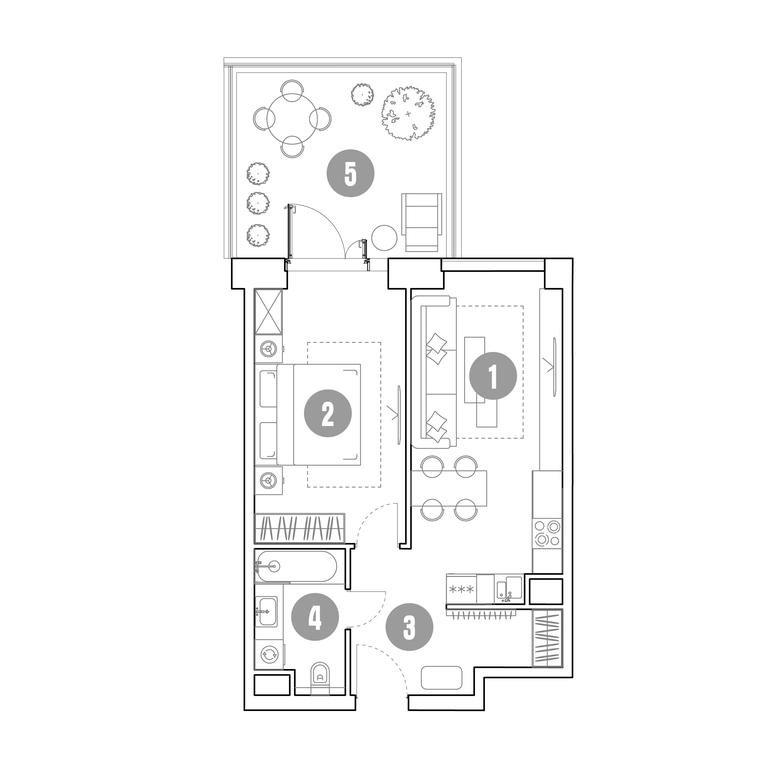 1-BD Apartment Sale, 62.7 sq. m. at Mirapolis, Mira Avenue, 222Ас9, Moscow, Russia #2 1-BD Apartment Sale, 62.7 sq. m. at Mirapolis, Mira Avenue, 222Ас9, Moscow, Russia #2