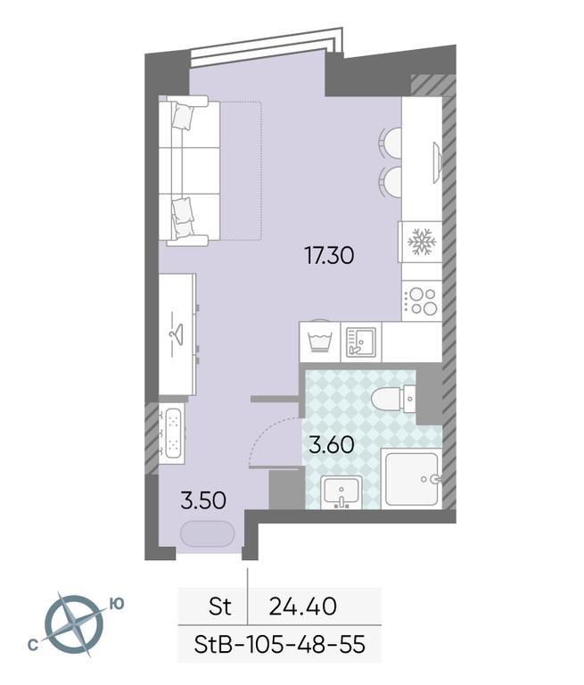 Apartment Sale, 24.4 sq. m. at Obrucheva 30, Obrucheva Street, 30А, Moscow, Russia #1 Apartment Sale, 24.4 sq. m. at Obrucheva 30, Obrucheva Street, 30А, Moscow, Russia #1