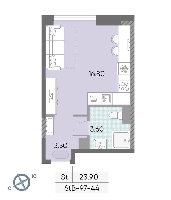 Apartment Sale, 23.9 sq. m. at Obrucheva 30, Obrucheva Street, 30А, Moscow, Russia #1 Apartment Sale, 23.9 sq. m. at Obrucheva 30, Obrucheva Street, 30А, Moscow, Russia #1