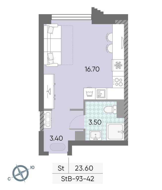 Apartment Sale, 23.6平方米 at Obrucheva 30, Obrucheva Street, 30А, Moscow, Russia #2 Apartment Sale, 23.6平方米 at Obrucheva 30, Obrucheva Street, 30А, Moscow, Russia #2