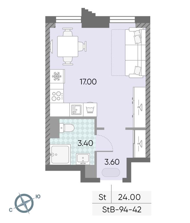 Apartment Sale, 24平方米 at Obrucheva 30, Obrucheva Street, 30А, Moscow, Russia #2
