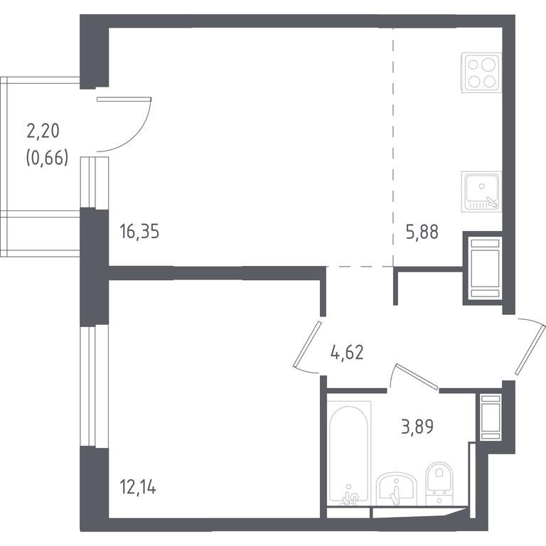 Продажа квартиры, 43,6 м² в ЖК «Пятницкие Луга», Пятницкое шоссе, 2, деревня Юрлово, городской округ Солнечногорск, Московская область, Россия #2 Продажа квартиры, 43,6 м² в ЖК «Пятницкие Луга», Пятницкое шоссе, 2, деревня Юрлово, городской округ Солнечногорск, Московская область, Россия #2