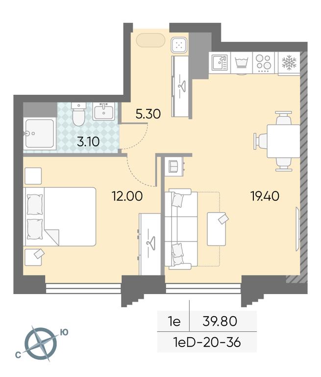 Продажа 1-комн. квартиры, 39,8 м² в ЖК «Обручева 30», улица Обручева, 30А, Москва, Россия #1 Продажа 1-комн. квартиры, 39,8 м² в ЖК «Обручева 30», улица Обручева, 30А, Москва, Россия #1