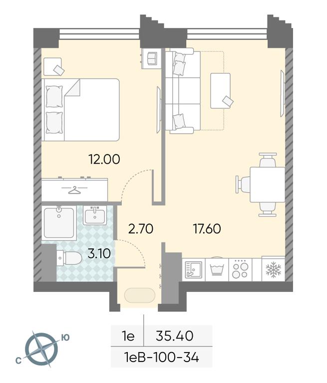 Продажа 1-комн. квартиры, 35,4 м² в ЖК «Обручева 30», улица Обручева, 30А, Москва, Россия #2 Продажа 1-комн. квартиры, 35,4 м² в ЖК «Обручева 30», улица Обручева, 30А, Москва, Россия #2