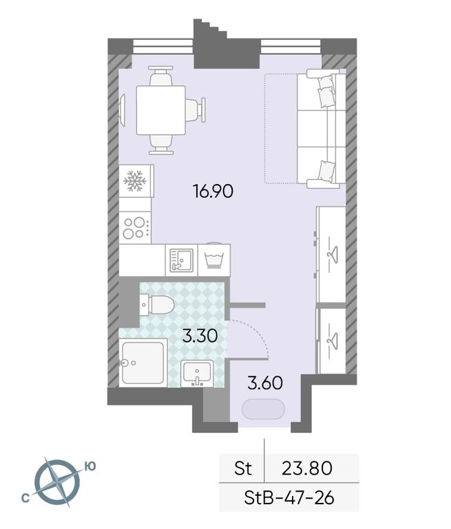 Apartment Sale, 23.8 sq. m. at Obrucheva 30, Obrucheva Street, 30А, Moscow, Russia #2