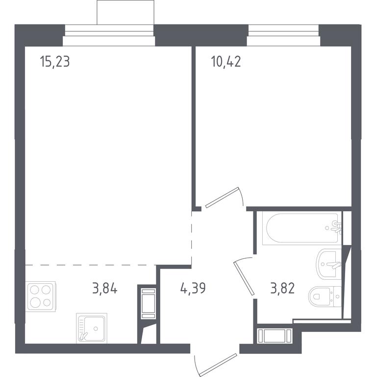 Apartment Sale, 38 sq. m. at Piatnitskie Luga, Pyatnitskoye Highway, 2, derevnya Yurlovo, Solnechnogorsk City District, Moscow Region, Russia #1