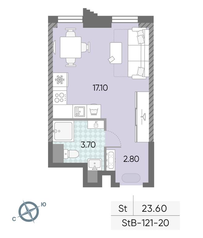 Продажа квартиры, 23,6 м² в ЖК «Обручева 30», улица Обручева, 30А, Москва, Россия #1 Продажа квартиры, 23,6 м² в ЖК «Обручева 30», улица Обручева, 30А, Москва, Россия #1