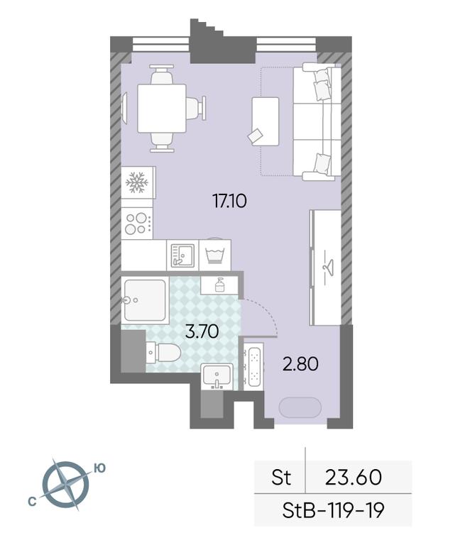 Продажа квартиры, 23,6 м² в ЖК «Обручева 30», улица Обручева, 30А, Москва, Россия #2