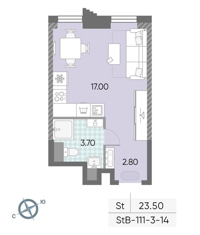 Продажа квартиры, 23,5 м² в ЖК «Обручева 30», улица Обручева, 30А, Москва, Россия #1
