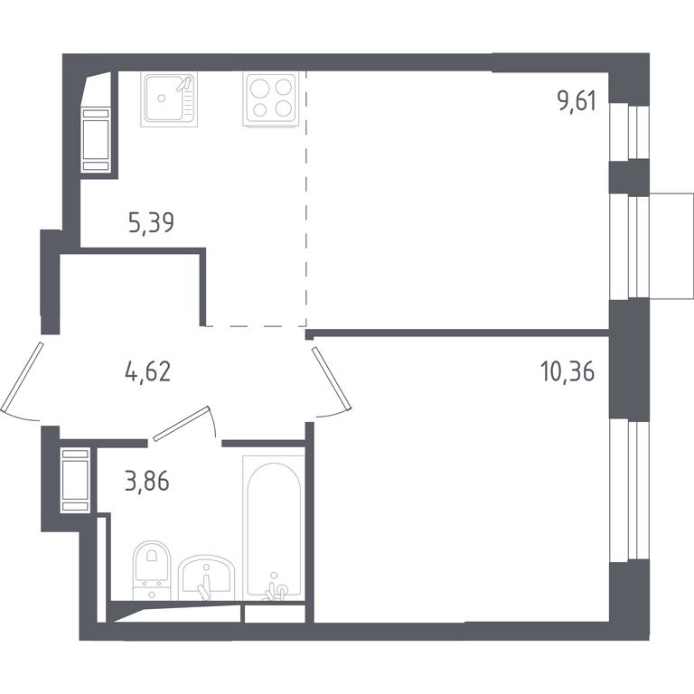 Apartment Sale, 33.9 sq. m. at Piatnitskie Luga, Pyatnitskoye Highway, 2, derevnya Yurlovo, Solnechnogorsk City District, Moscow Region, Russia #1 Apartment Sale, 33.9 sq. m. at Piatnitskie Luga, Pyatnitskoye Highway, 2, derevnya Yurlovo, Solnechnogorsk City District, Moscow Region, Russia #1