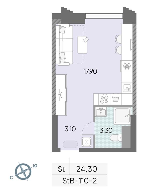 Продажа квартиры, 24,3 м² в ЖК «Обручева 30», улица Обручева, 30А, Москва, Россия #1