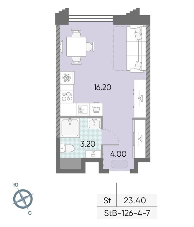 Продажа квартиры, 23,4 м² в ЖК «Обручева 30», улица Обручева, 30А, Москва, Россия #1