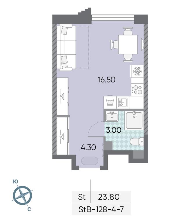 Продажа квартиры, 23,8 м² в ЖК «Обручева 30», улица Обручева, 30А, Москва, Россия #1