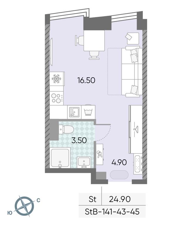 Apartment Sale, 24.9 sq. m. at Obrucheva 30, Obrucheva Street, 30А, Moscow, Russia #2 Apartment Sale, 24.9 sq. m. at Obrucheva 30, Obrucheva Street, 30А, Moscow, Russia #2